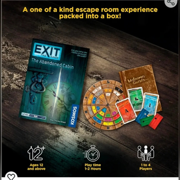 Thames & Kosmos EXIT: The Abandoned Cabin -  1–4 Players - Picture 2 of 8